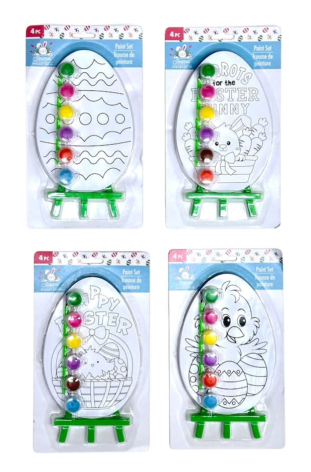 Seasonal Collection Easter Paint Set, Assorted Styles, 4-pc Pack.