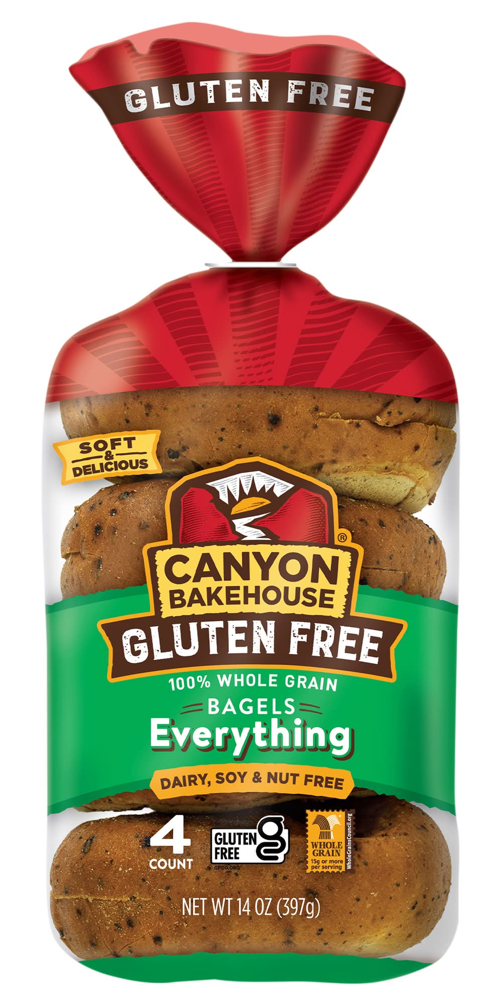 Canyon Bakehouse Whole Grain Bagels (14 oz)
