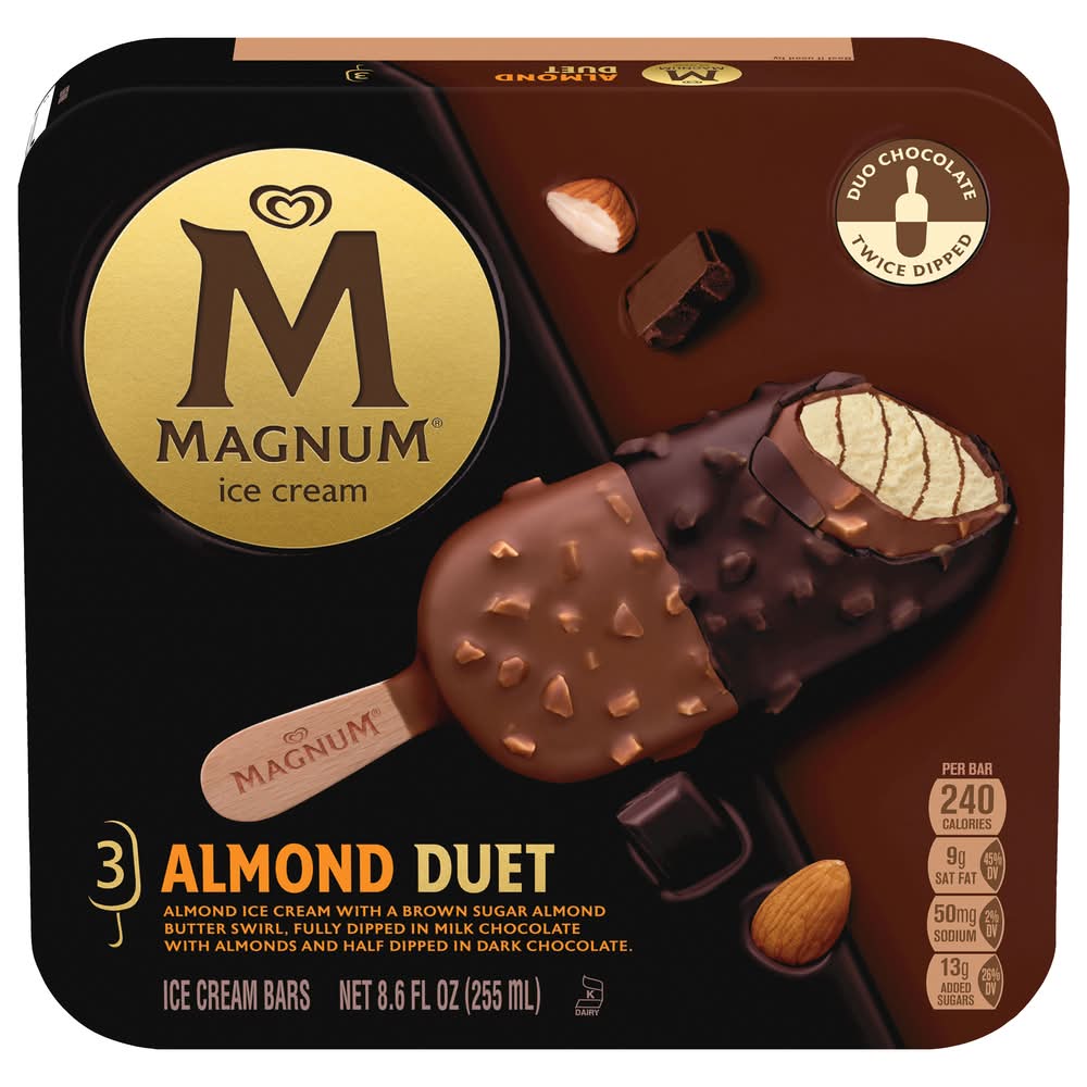 Magnum Ice Cream Bars, Almond Duet (8.6 oz)