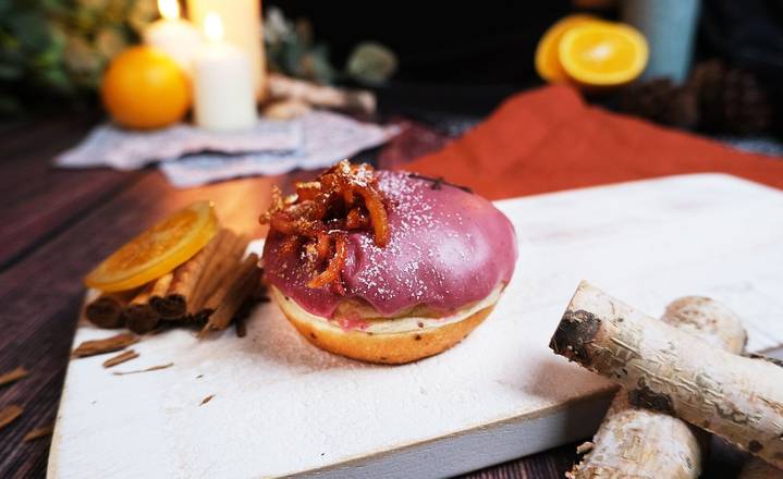 Vegan Pear & Mulled Spice Christmas Dough Bite