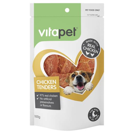 Vitapet Jerhigh Chicken Tenders Dog Treats 100g