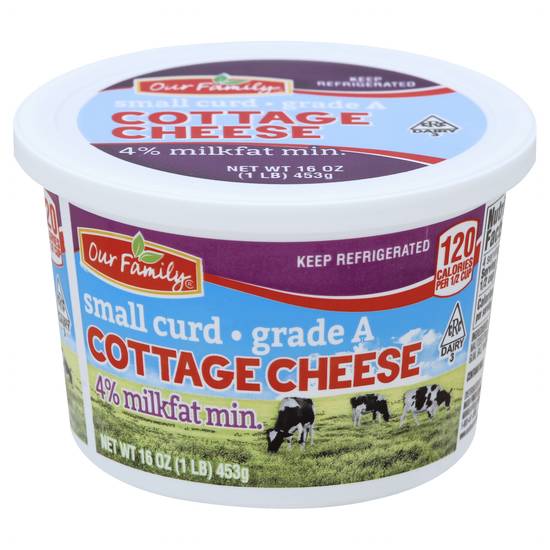 Our Family Small Curd Cottage Cheese (16 oz)