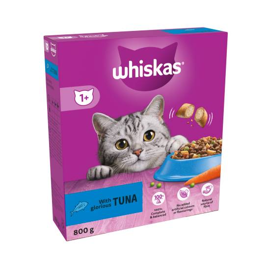 Whiskas 1+ Tuna Adult Dry Cat Food800G