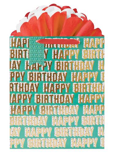 The Gift Wrap Company Terrazzo Birthday Jumbo GOGO Gift Bag