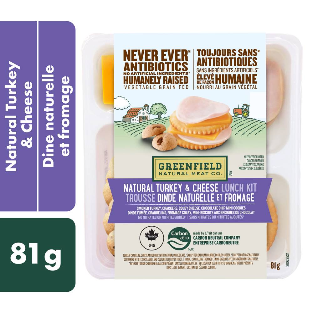 Greenfield Natural Turkey & Cheese Lunch Kit (81 g)