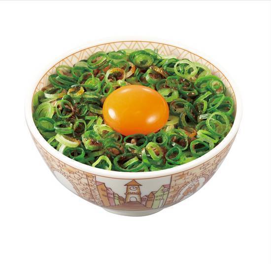 ね�ぎ玉牛丼 Gyudon w/Green Onion,Raw Egg & Apicy Kochujang Sauce