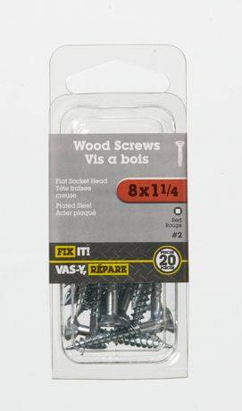 Fix It! Flat Head Wood Screw (20 units)