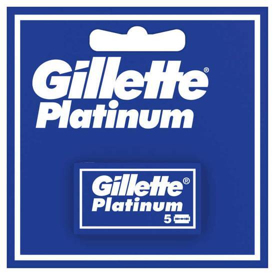 Platinum lame de rasoir Gillette 5 pièces