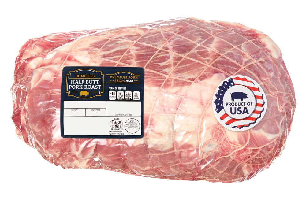 USDA Premium Boneless Half Butt Pork Roast, per lb