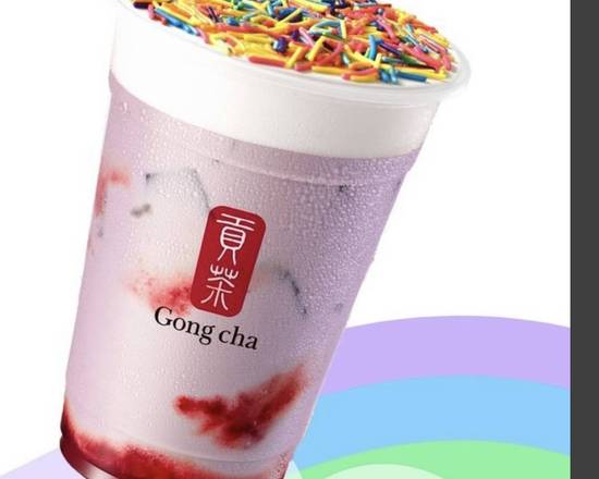 Rainbow Strawberry Taro Drink (Large size only)