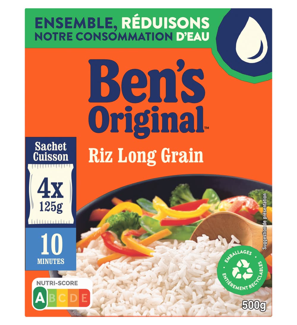 Ben's Original - Riz long grain en sachets (4 x 125g)