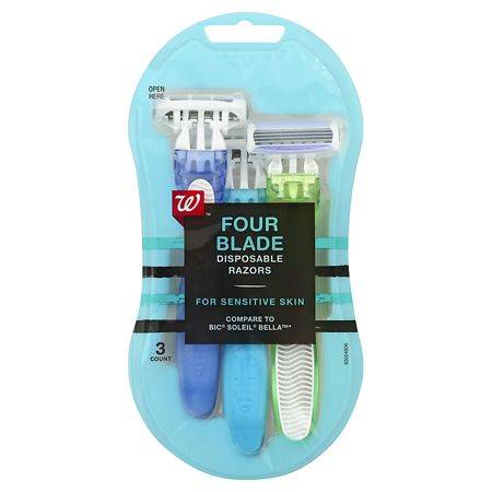 Walgreens Beauty 4 Blade Disposable Razors