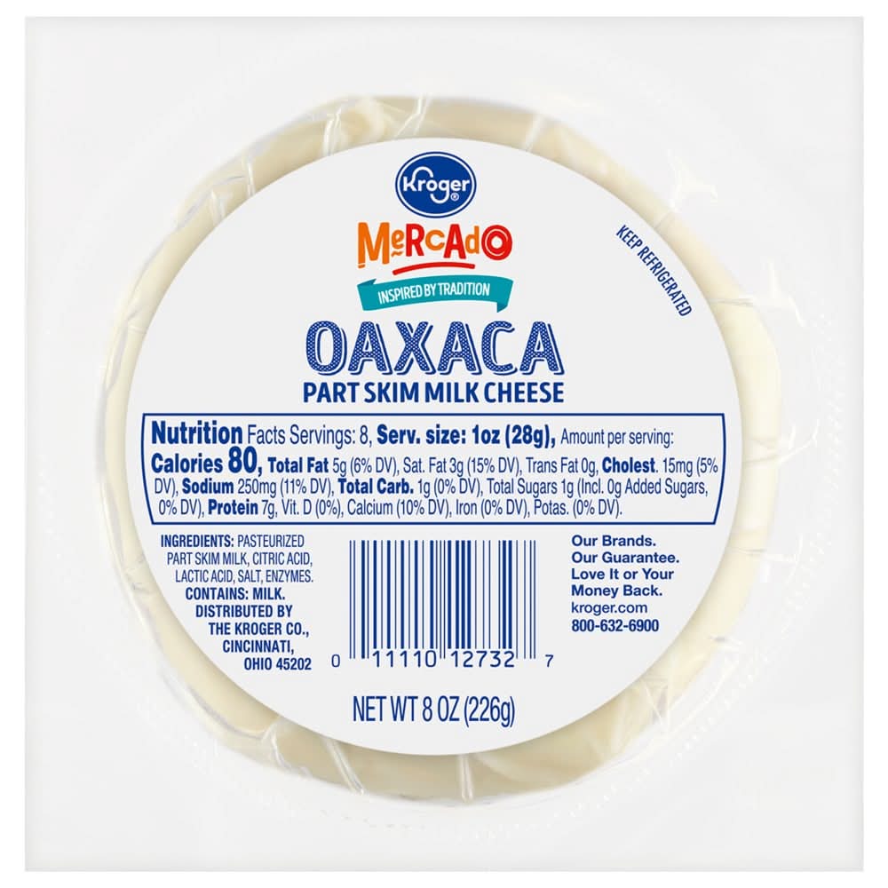 Kroger Mercado Oaxaca Part Skim Milk Cheese (8 oz)
