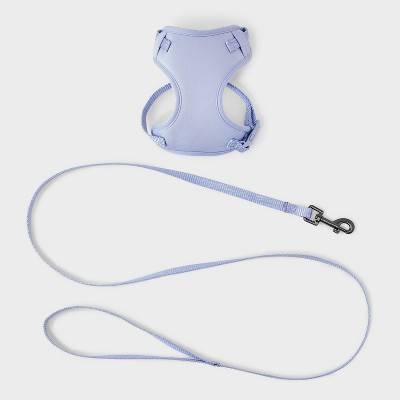 Boots & Barkley Cat Leash and Harness Tether Set, XS, Lilac Purple (2 ct)