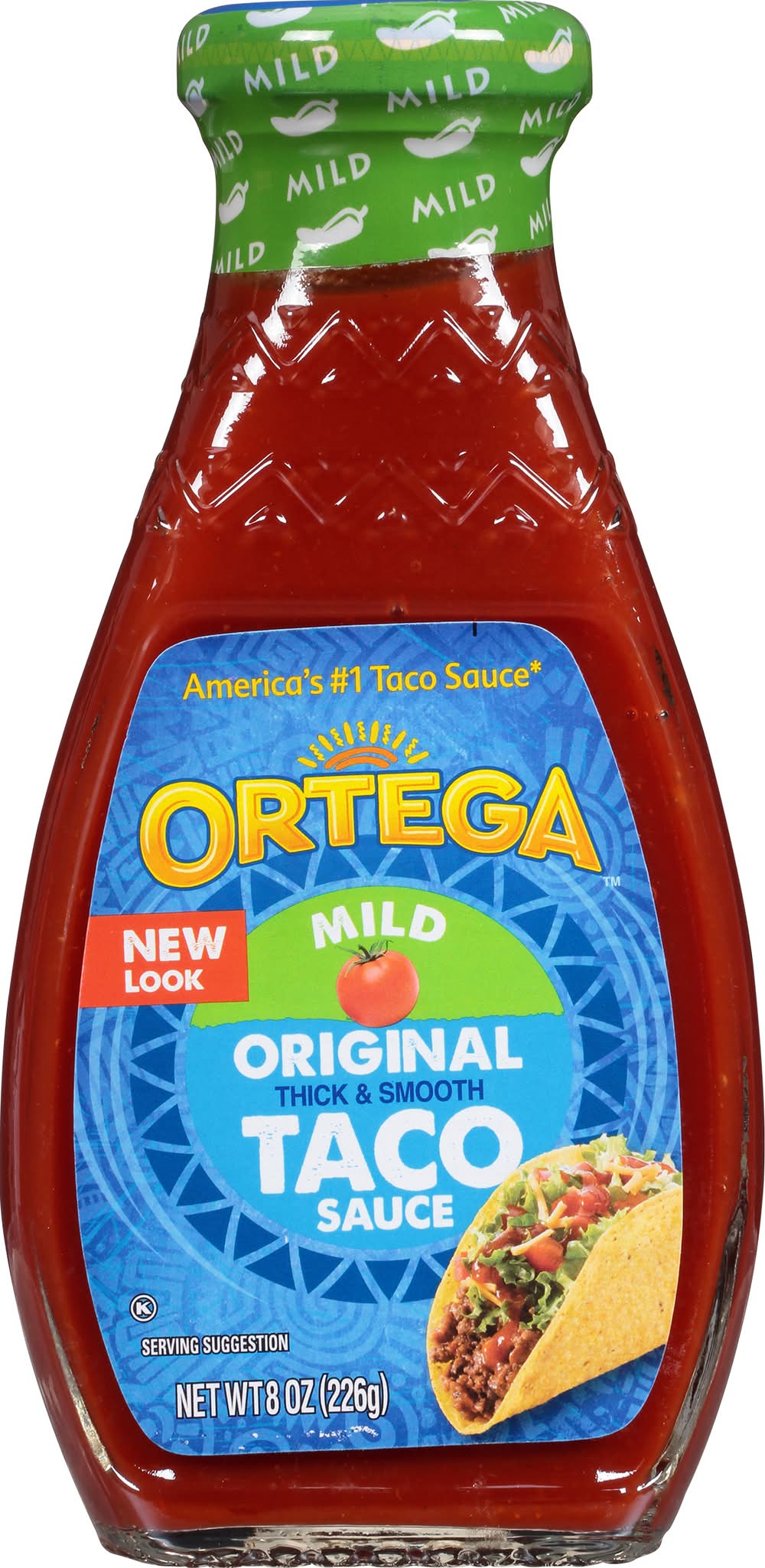 Ortega Thick & Smooth Mild Taco Sauce, Original (8 oz)