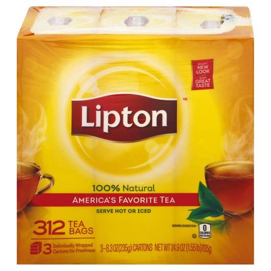 Lipton 100 % Natural America's Favorite Tea (3 pack, 8.3 oz)