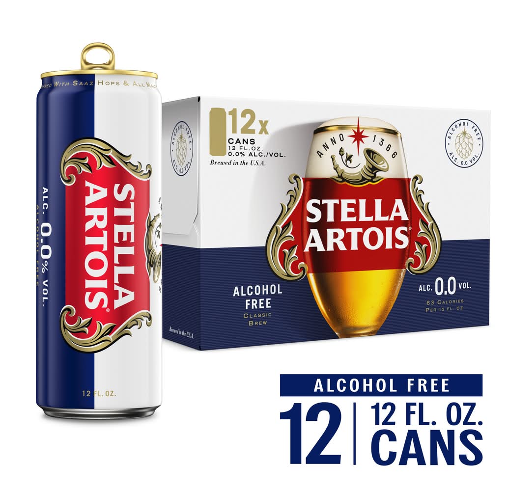 Stella Artois Liberte Non Alcoholic Malt Beverage Beer (12 x 12 fl oz)