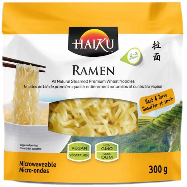 Haiku blé ramen (4x81 ml) - ramen premium steamed wheat noodles (300 g)