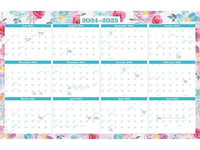 AT-A-GLANCE 2024-2025 Yearly Dry Erase Reversible Wall Calendar Planner (1710f-550p-25)