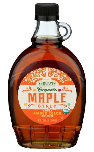 Sprouts Organic Grade A Maple Syrup Amber
