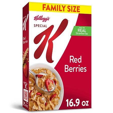 Special K Cold Breakfast Cereal With Real Strawberries (red berries)