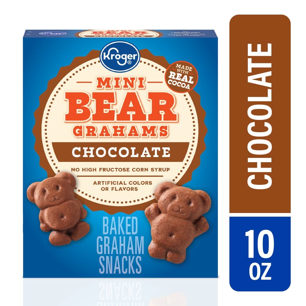 Kroger Mini Bear Graham Crackers, Chocolate (10 oz)