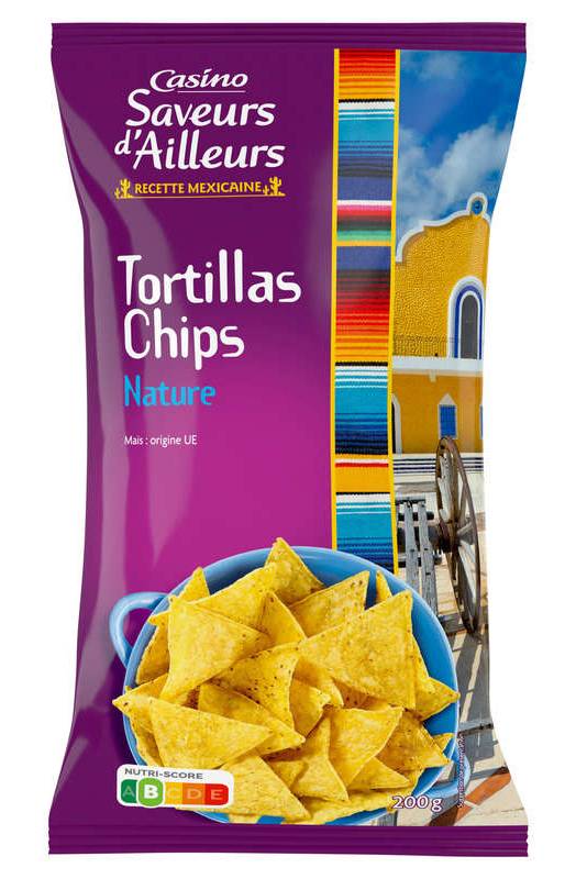 Casino Saveurs D'Ailleurs Tortillas - Chips - Nature - Recette mexicaine - 200g