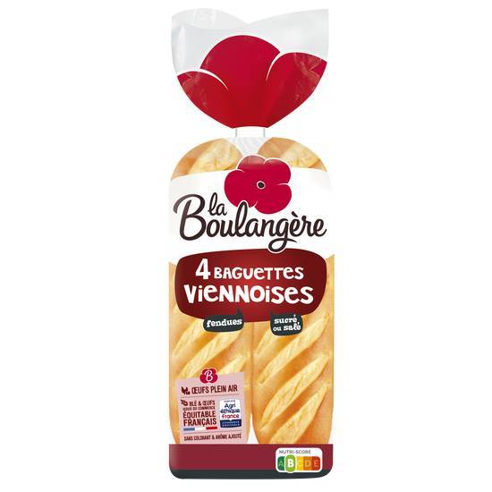 Baguettes viennoises - la boulangère - 340g