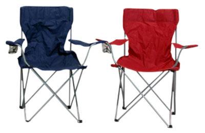 Signature Select Quad Camp Chair (blue-red)