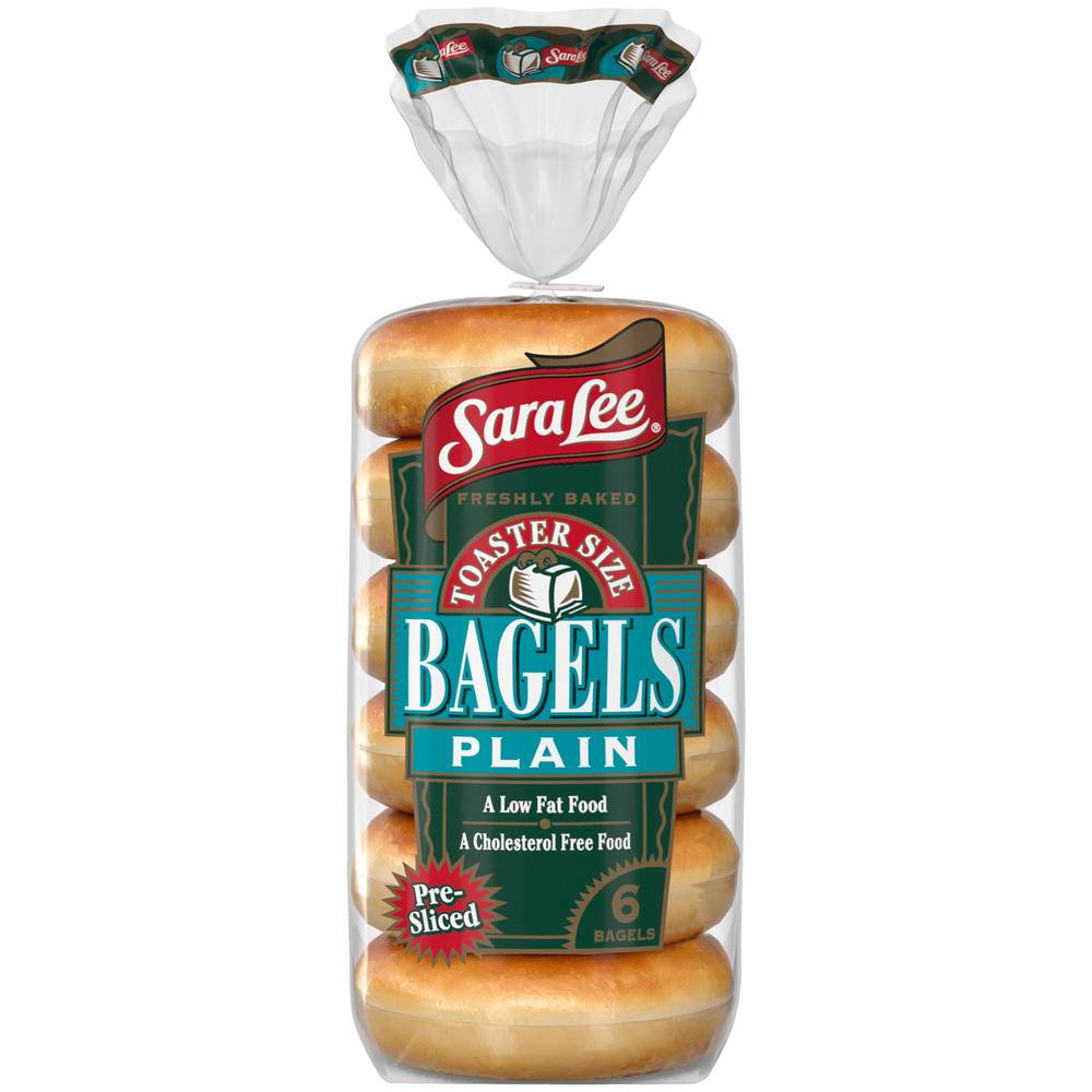 Sara Lee Sliced Plain Bagels (13 oz, 6 ct)