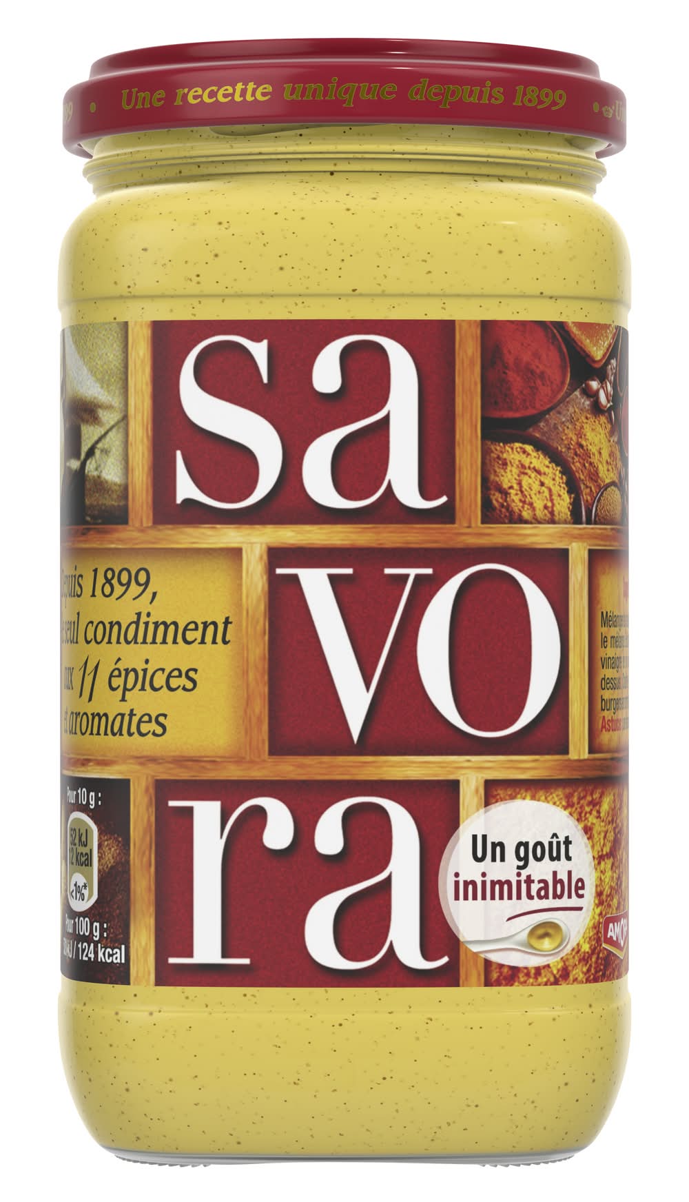 Amora - Spécialité à la moutarde de dijon aux épices et aromates savora (380g)