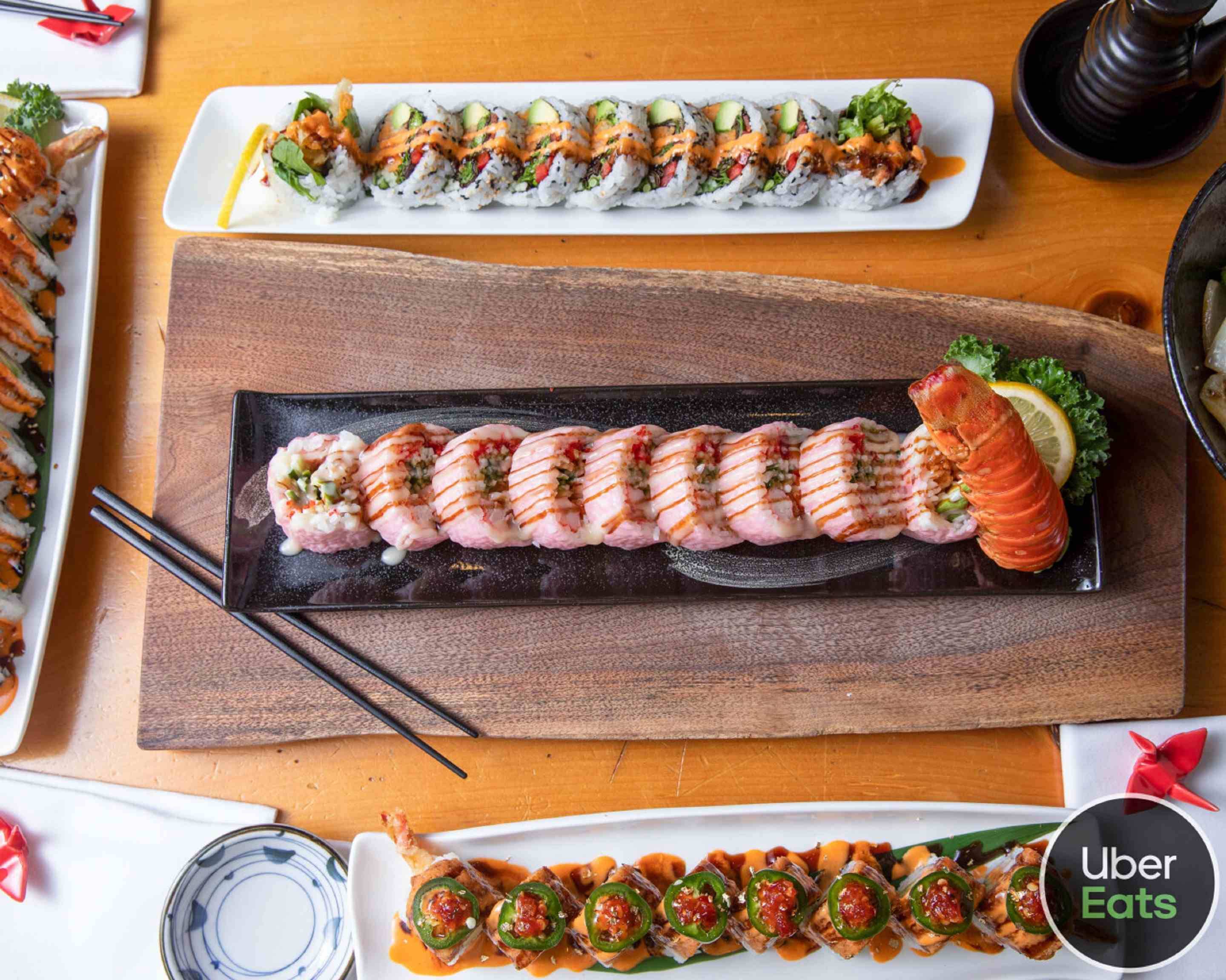 Order Paper Crane Sushi Bar and Bistro Menu Delivery in King Menu