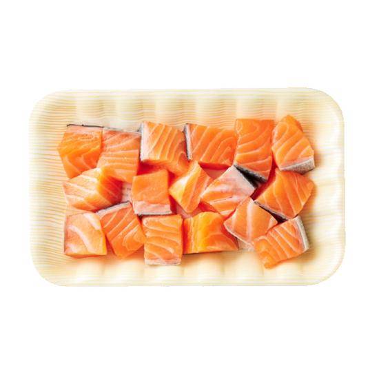 冷藏挪威鮭魚丁 約200g(秤重計價商品/請款金額依實際重量為準)