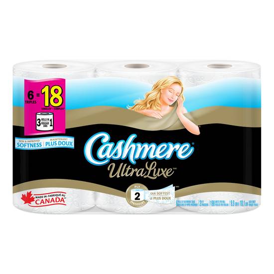 Cashmere · Ultraluxe bathroom tissue triple 2 ply (6 units)