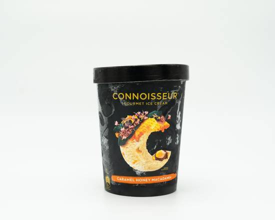 Connoisseur Caramel Honey Macadamia Ice Cream 1L