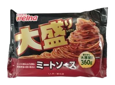 大盛りスパゲティミートソース ウェルナ 360g