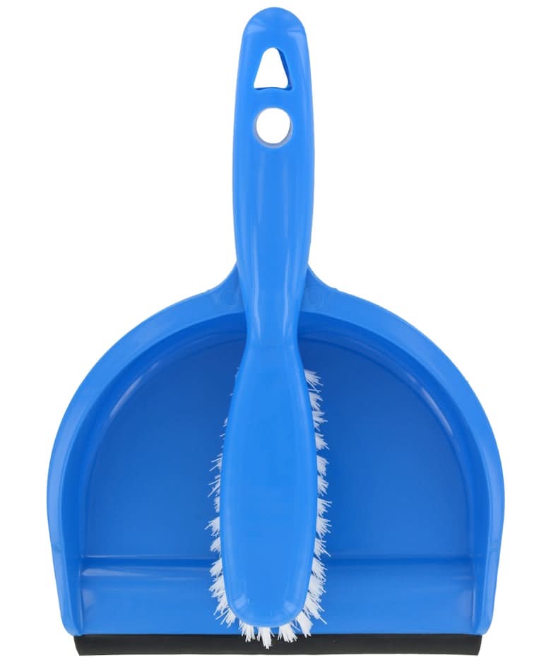 Nesting Dustpans and Brushes, 8 in, Blue (2 ct)