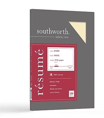 Southworth High Quality Business Papers, 8.5 x 11 In, Ivory