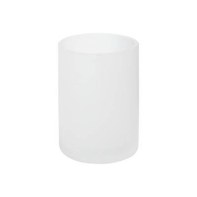 Vaso de vidrio Studio 3B™ Cross Hatch color blanco coco