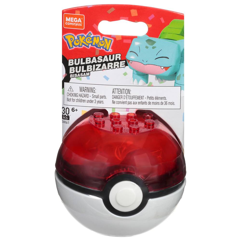 Mega Construx Pokemon Bulbasaur Figure 30 Pcs Card