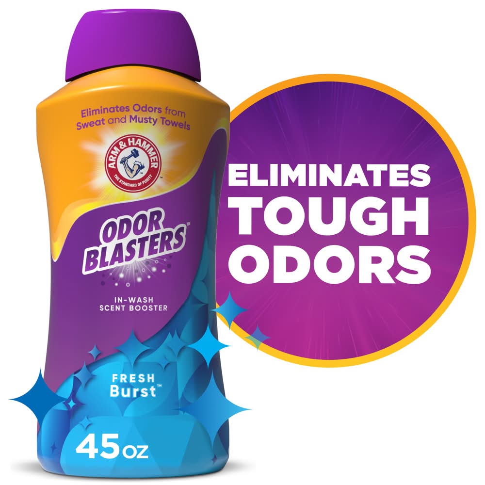 Arm & Hammer Odor Blasters In-Wash Scent Booster, Fresh Burst (45 oz)