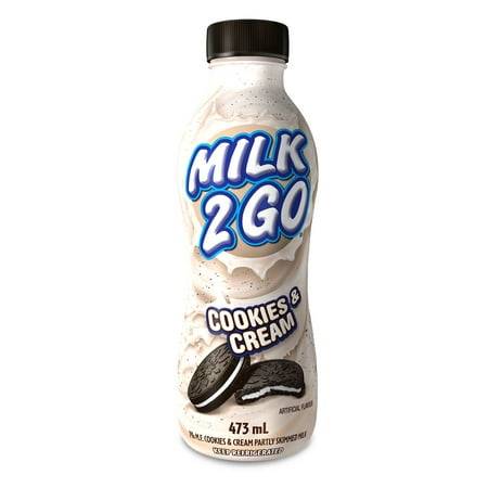 Milk2Go Partly Skimmed Milk, Cookies-Cream (473 ml)