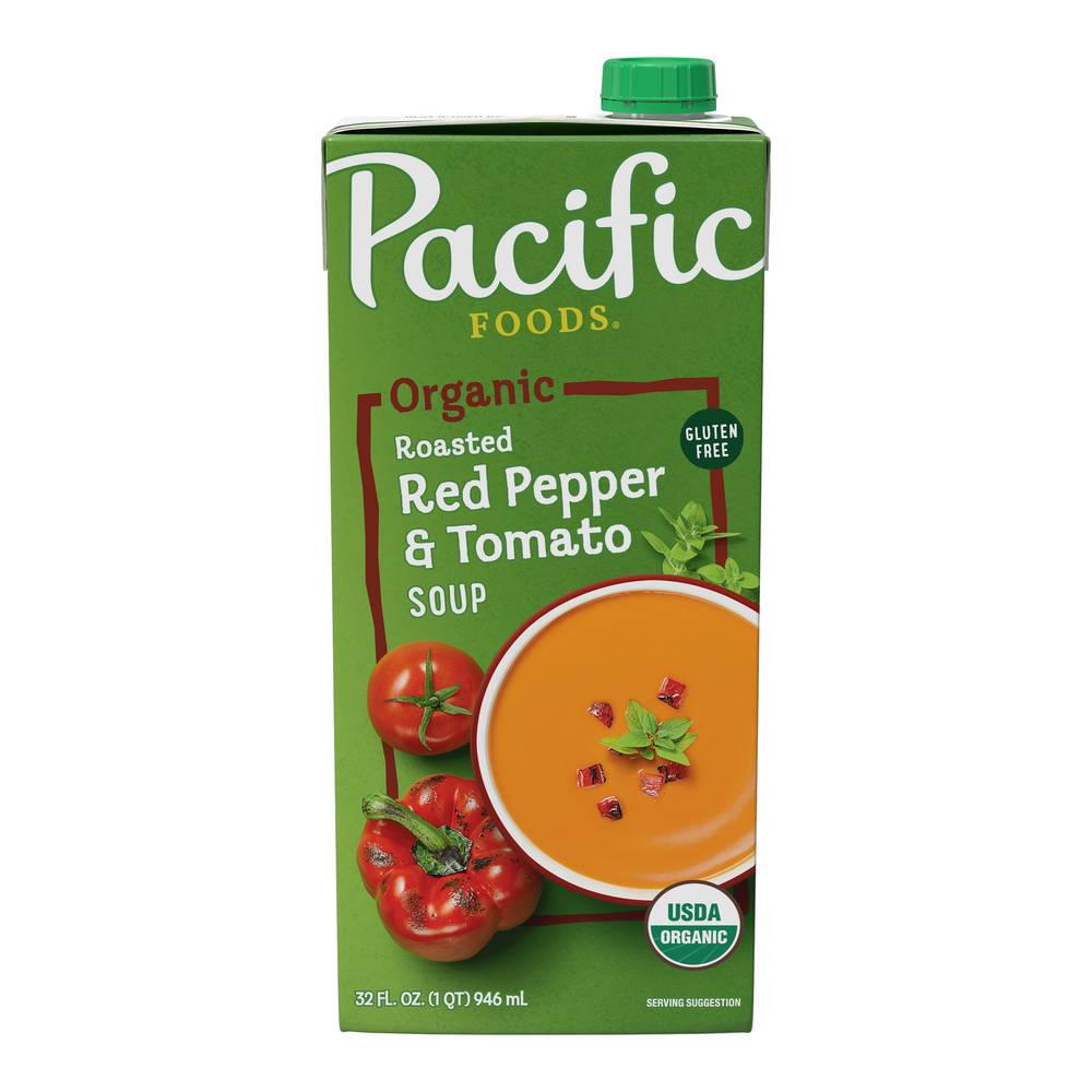 Pacific Foods Organic Roasted Soup (red pepper and tomato )