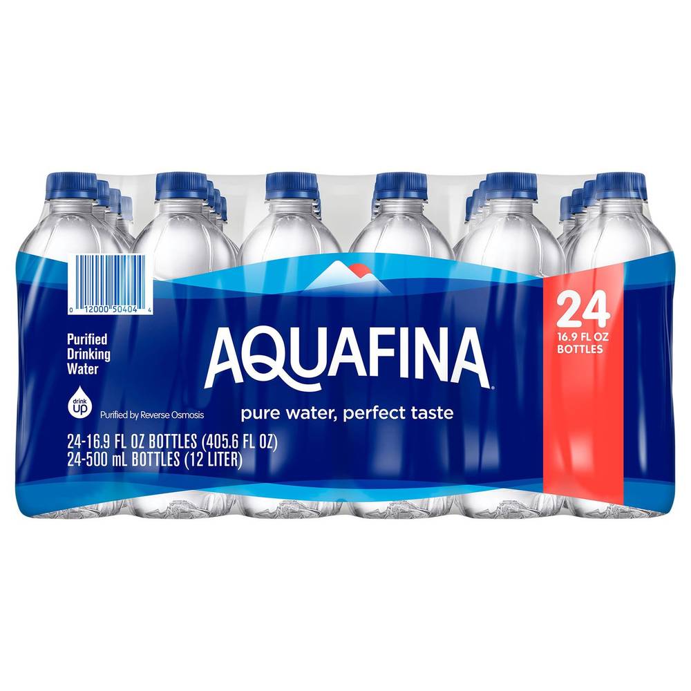 Aquafina Water, Purified Drinking 24-16.9 Oz