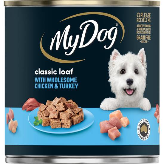 My Dog Classic Loaf With Wholesome Chicken & Turkey Can Wet Dog Food 680g