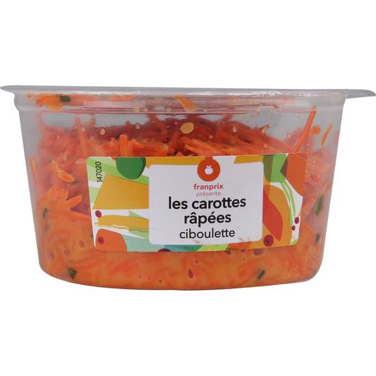 Salade carottes râpées ciboulette Franprix 200g