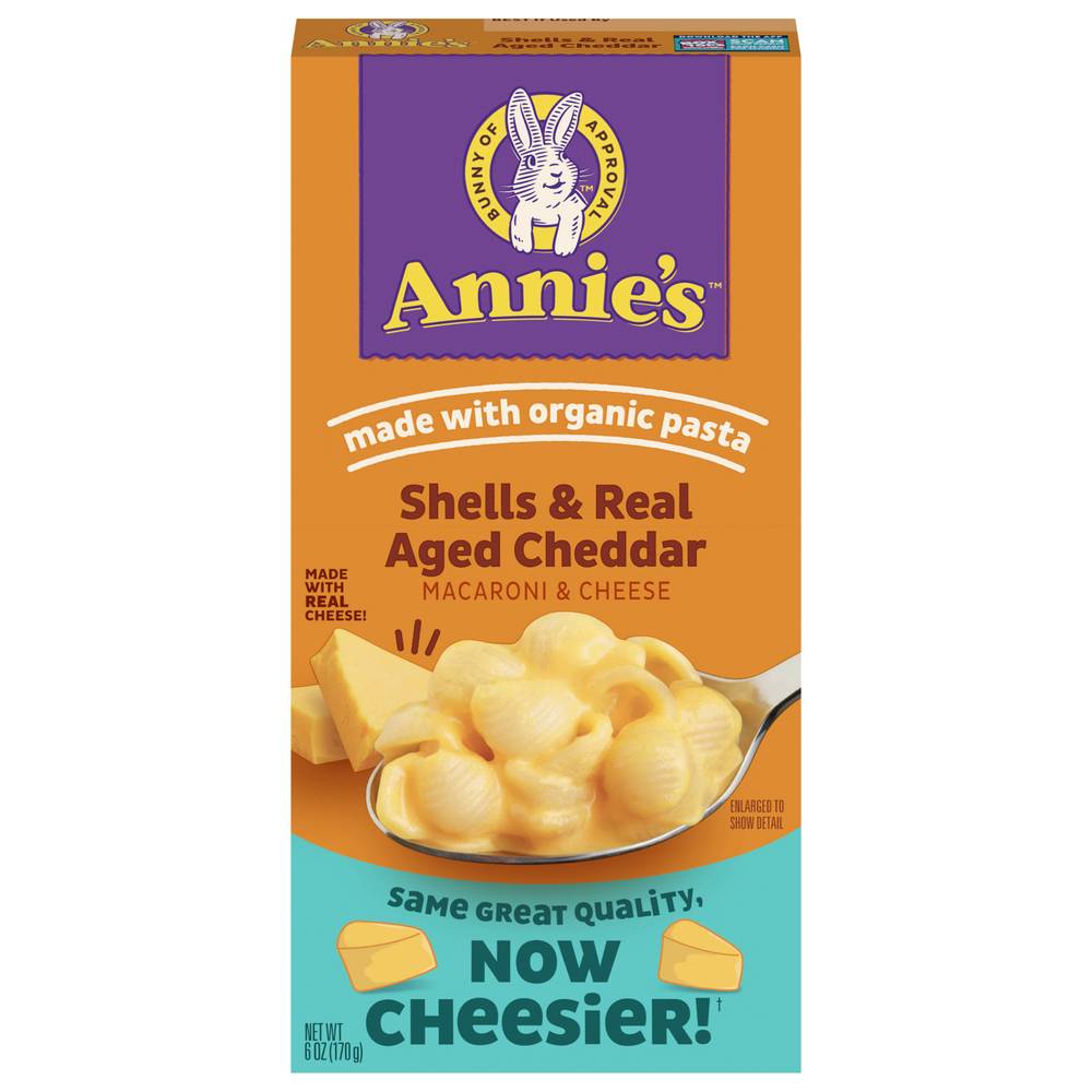 Annie's Shells & Real Aged Cheddar Macaroni & Cheese (6 oz)