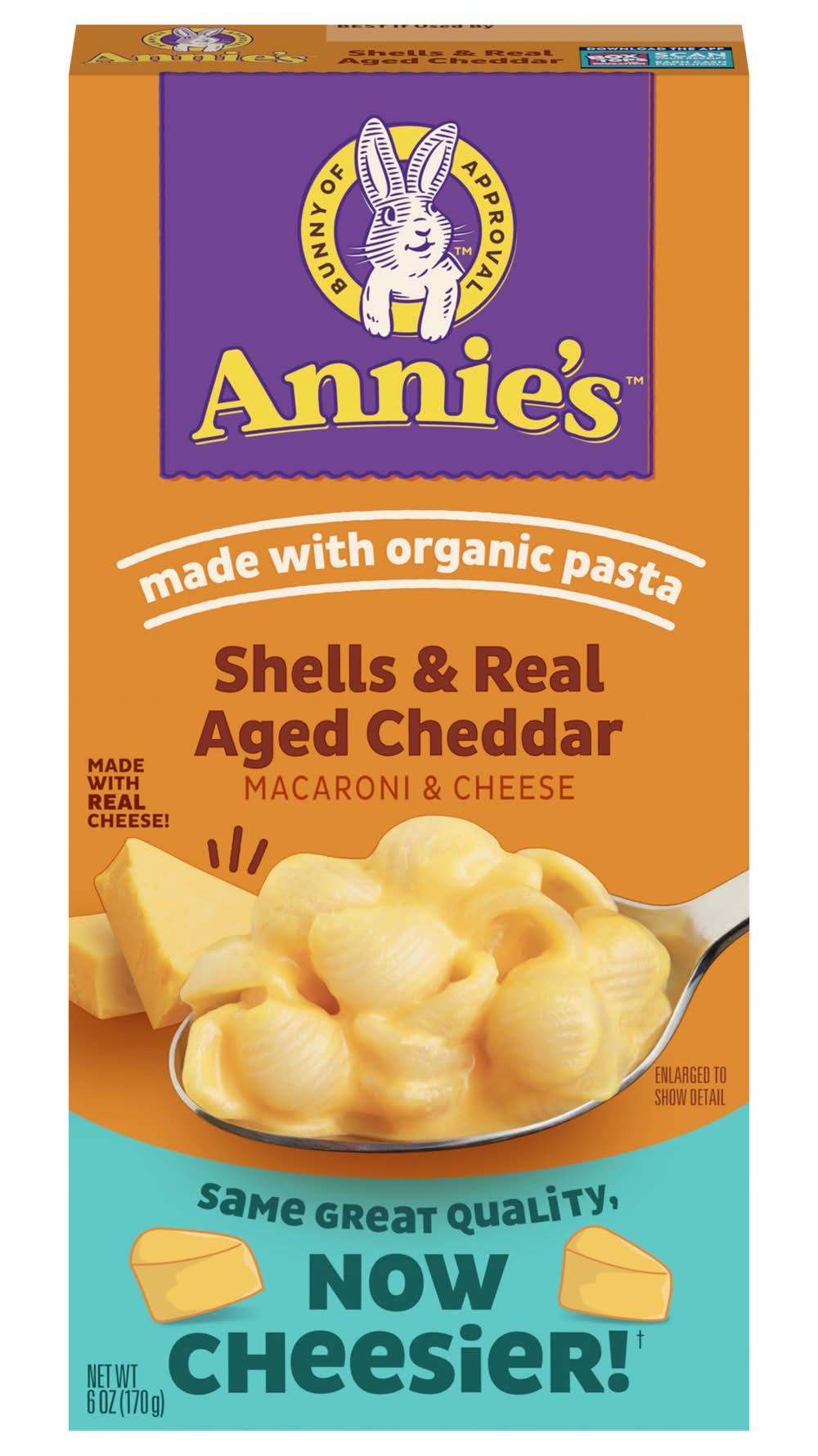 Annie's Macaroni & Cheese With Organic Pasta, Shells & Real Aged Cheddar (6 oz)