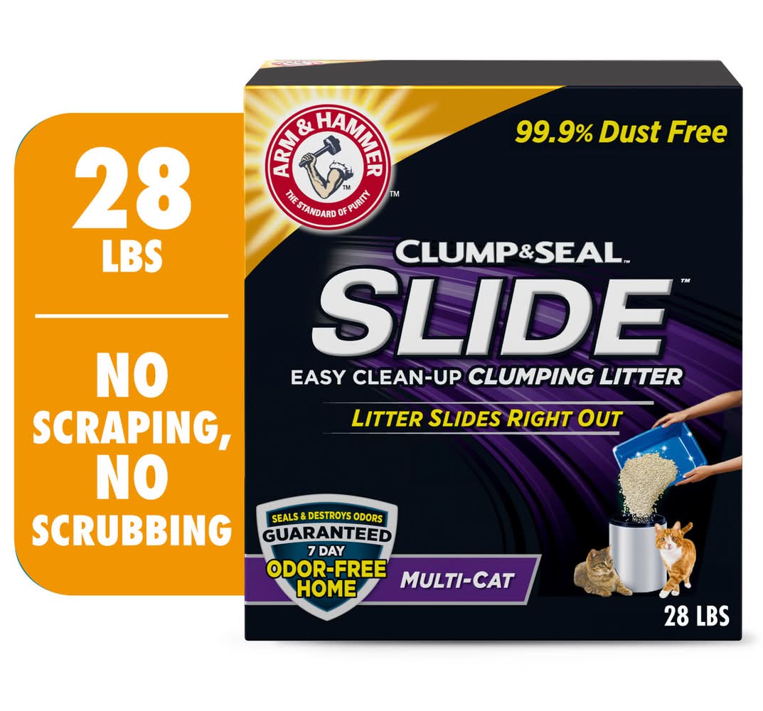 Arm & Hammer Slide Easy Clean Up Clumping Multi Cat Litter (28 lbs)