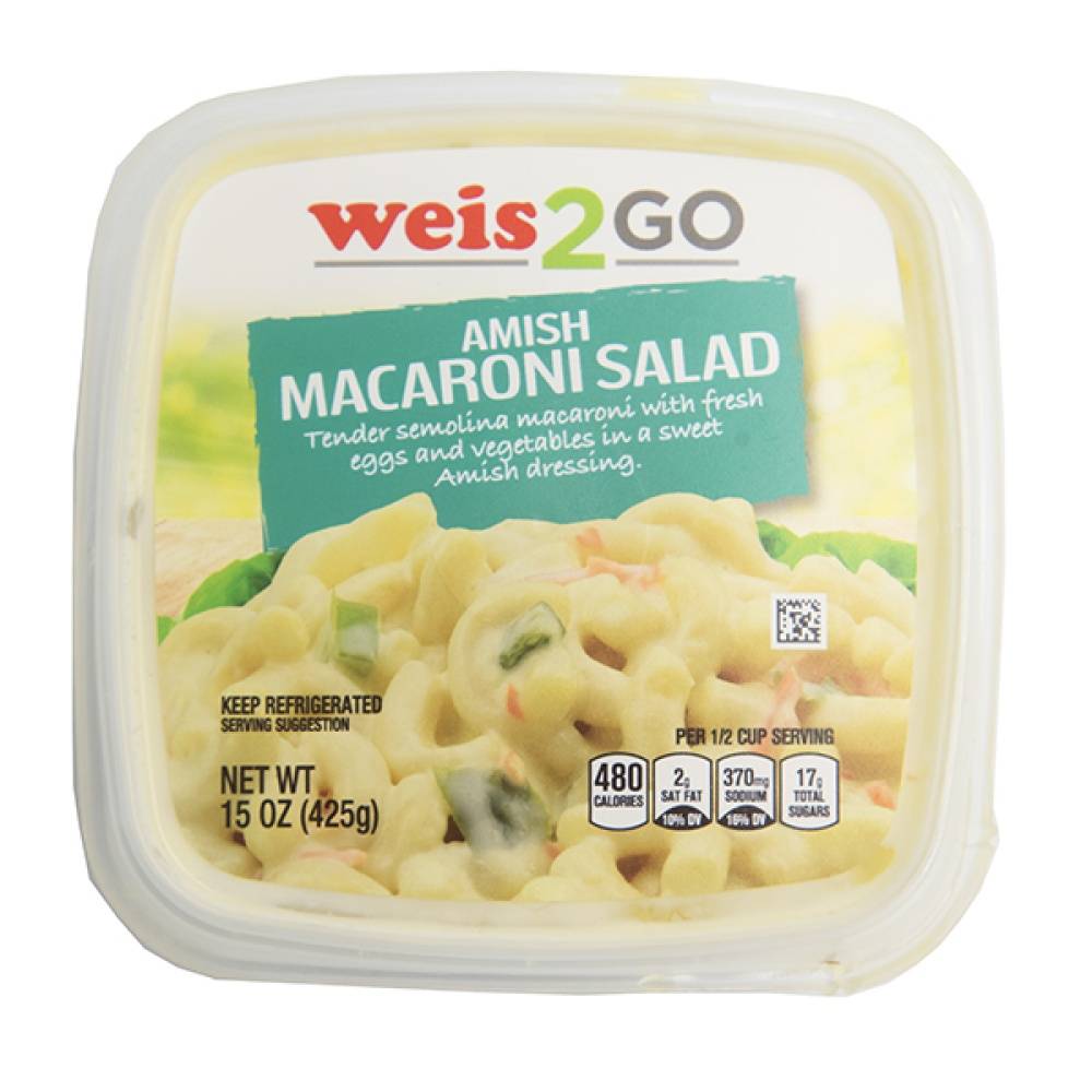 Weis 2 Go Deli Salad Amish Macaroni